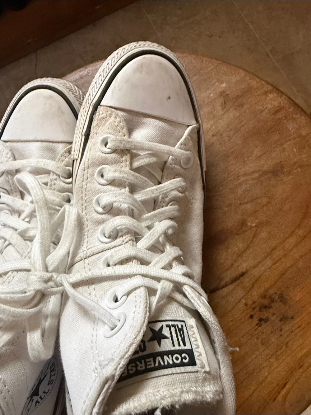 Converse Kids White High-Top Canvas Sneakers